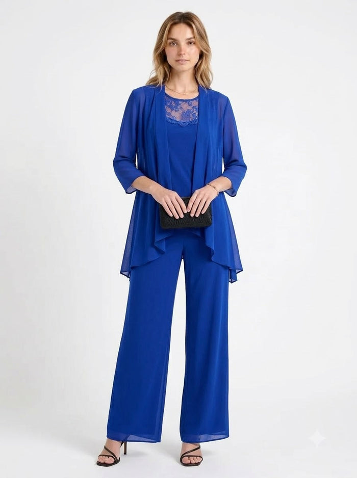 The-Elica Élise Chiffon Pantsuit Set