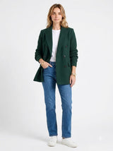 The-Elica Hayden Knit-Sleeve Blazer