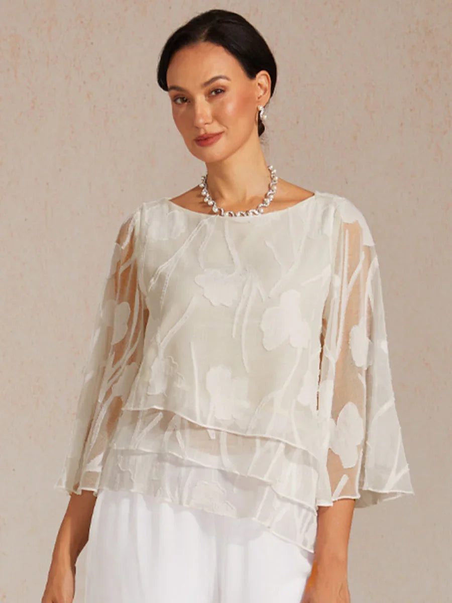 Chiffon Floral Layered Blouse