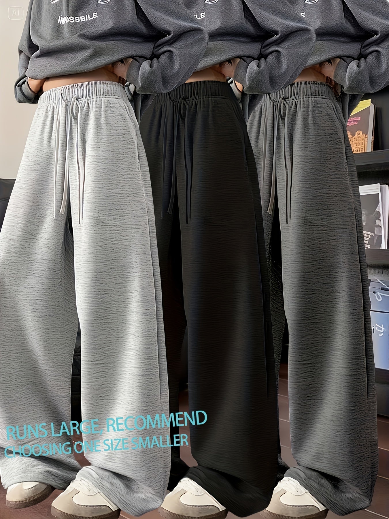 Women’s Loose Fit Joggers (Pack of 3)