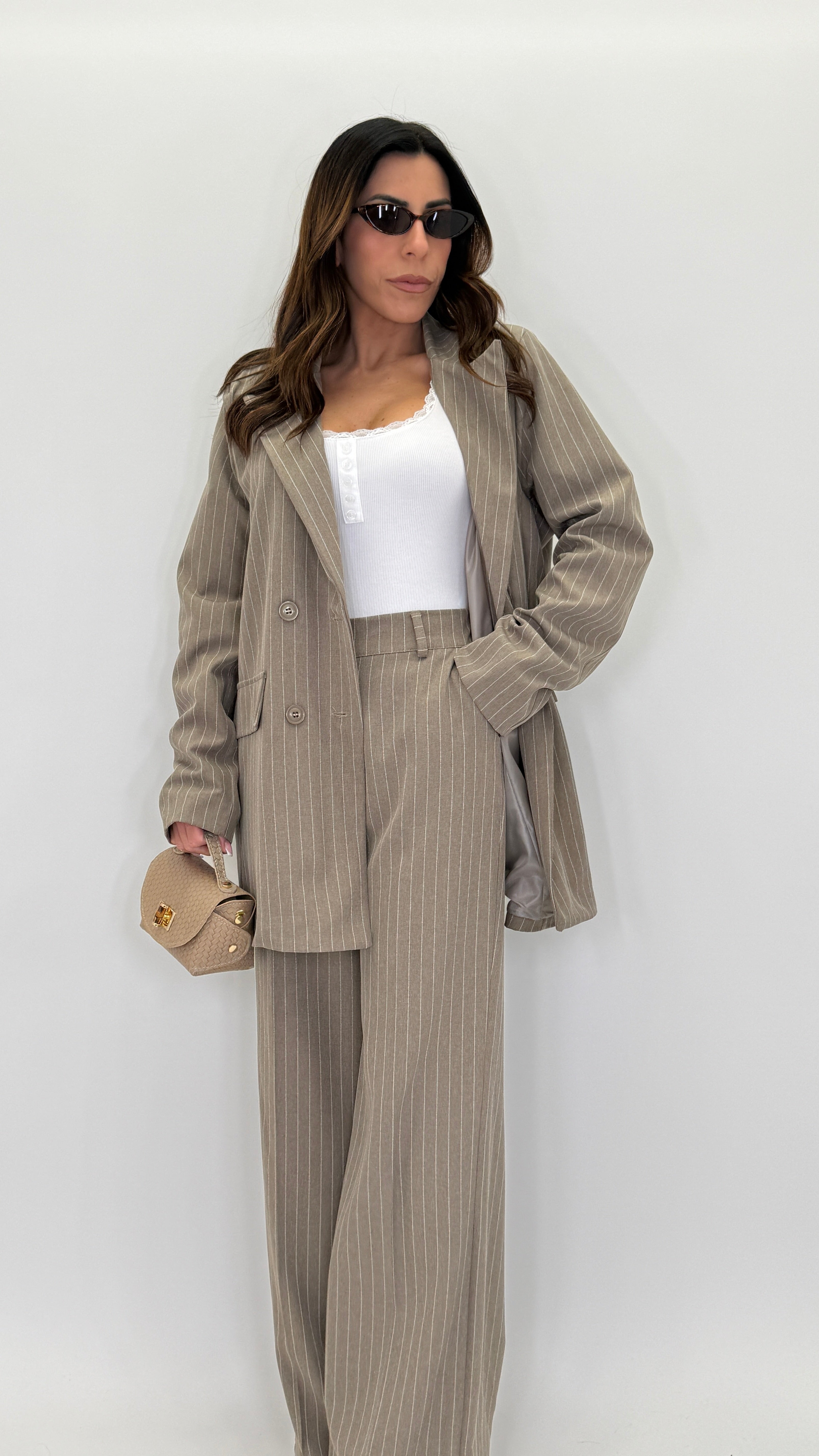 Pinstripe Tailored Suit