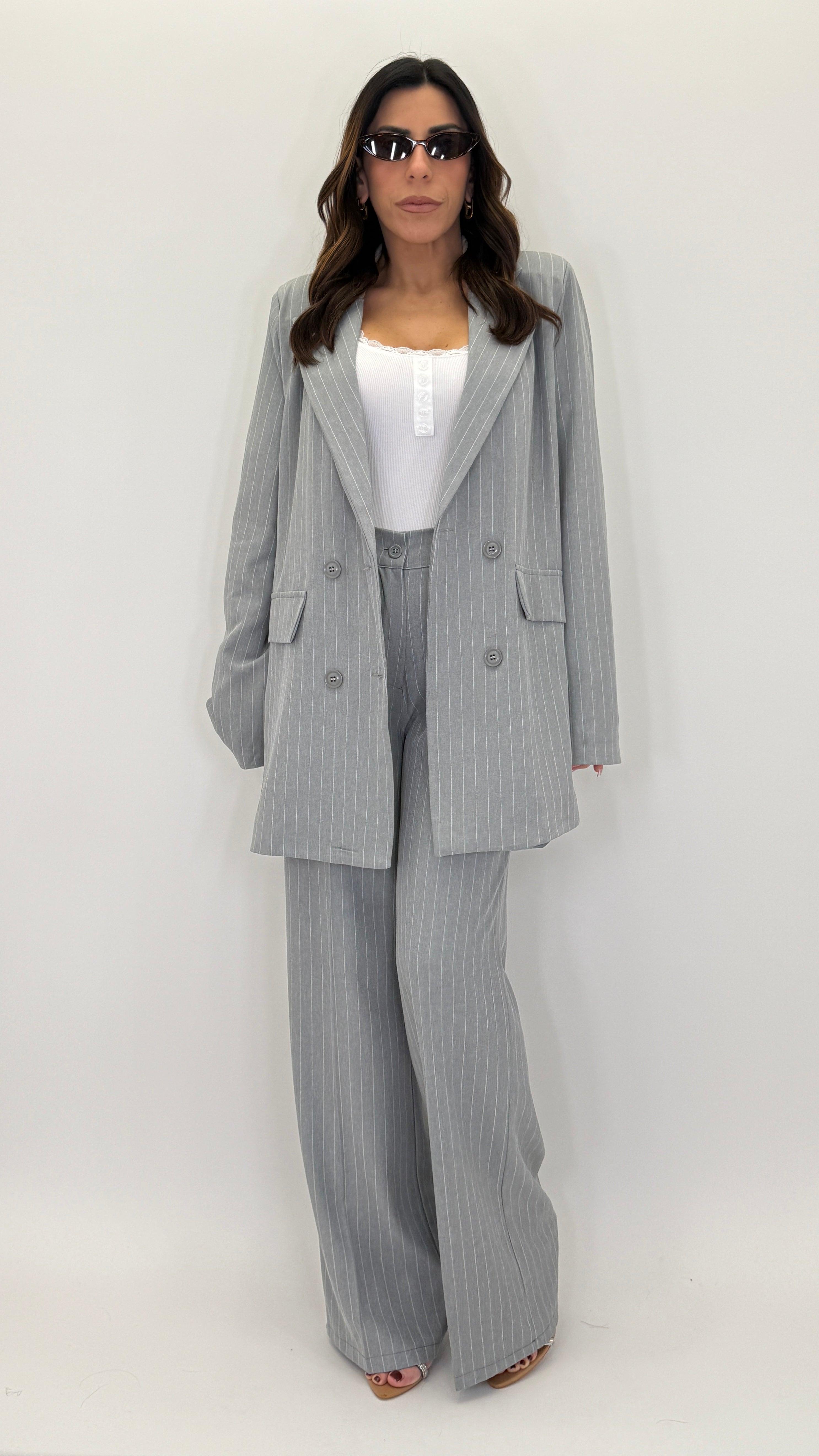 Pinstripe Tailored Suit