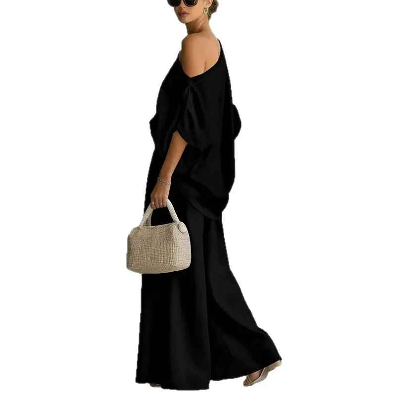 Lisa | Soft Off-Shoulder Top and Tapered Pants