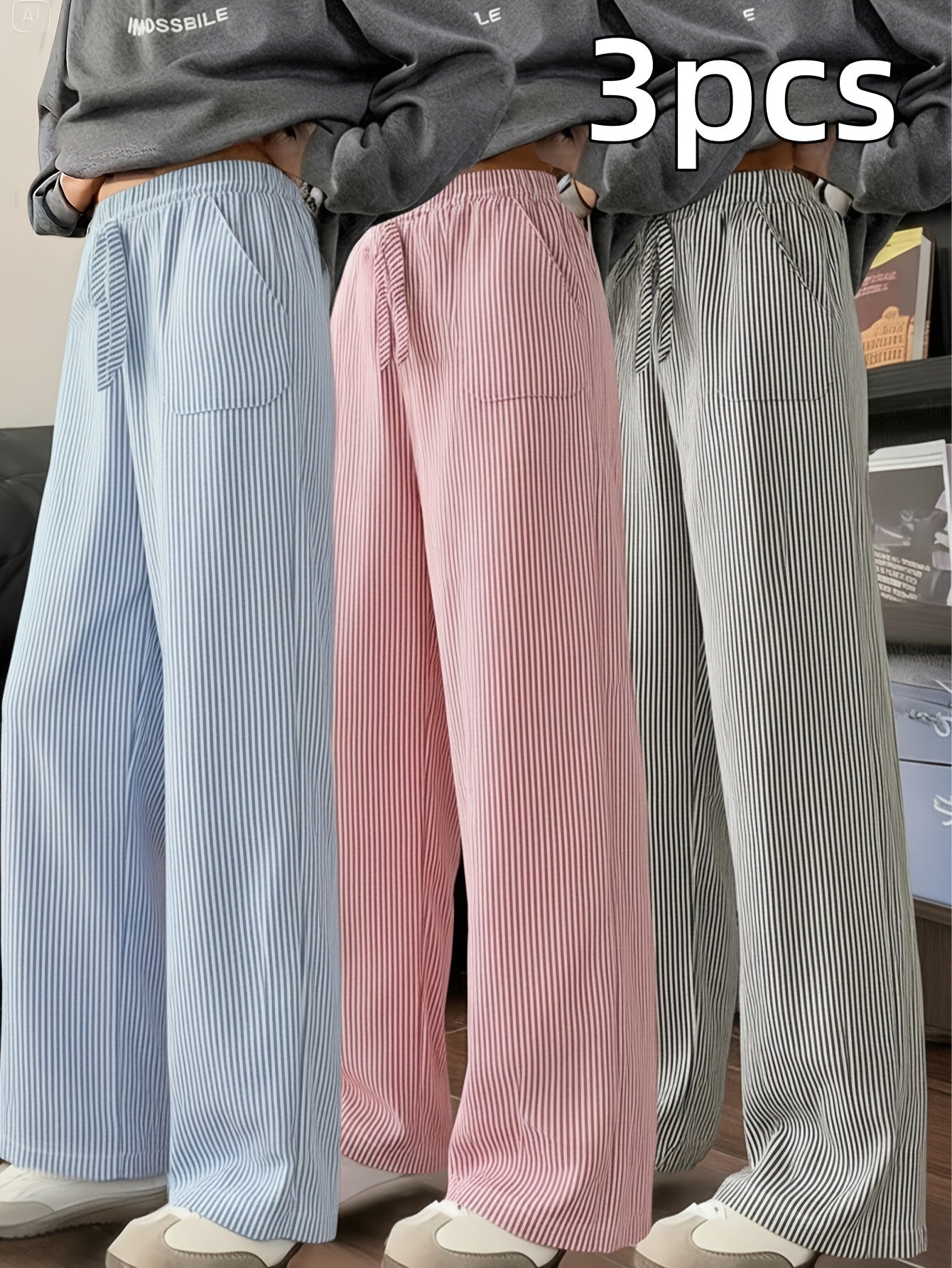 Women’s Loose Fit Joggers (Pack of 3)