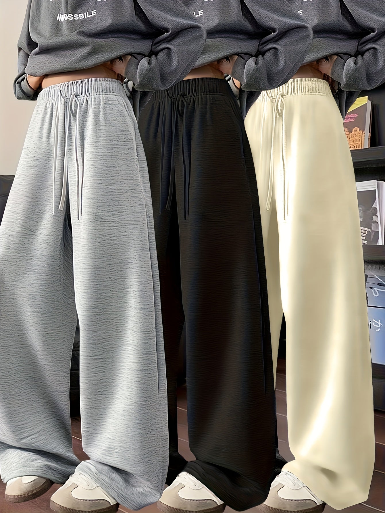 Women’s Loose Fit Joggers (Pack of 3)