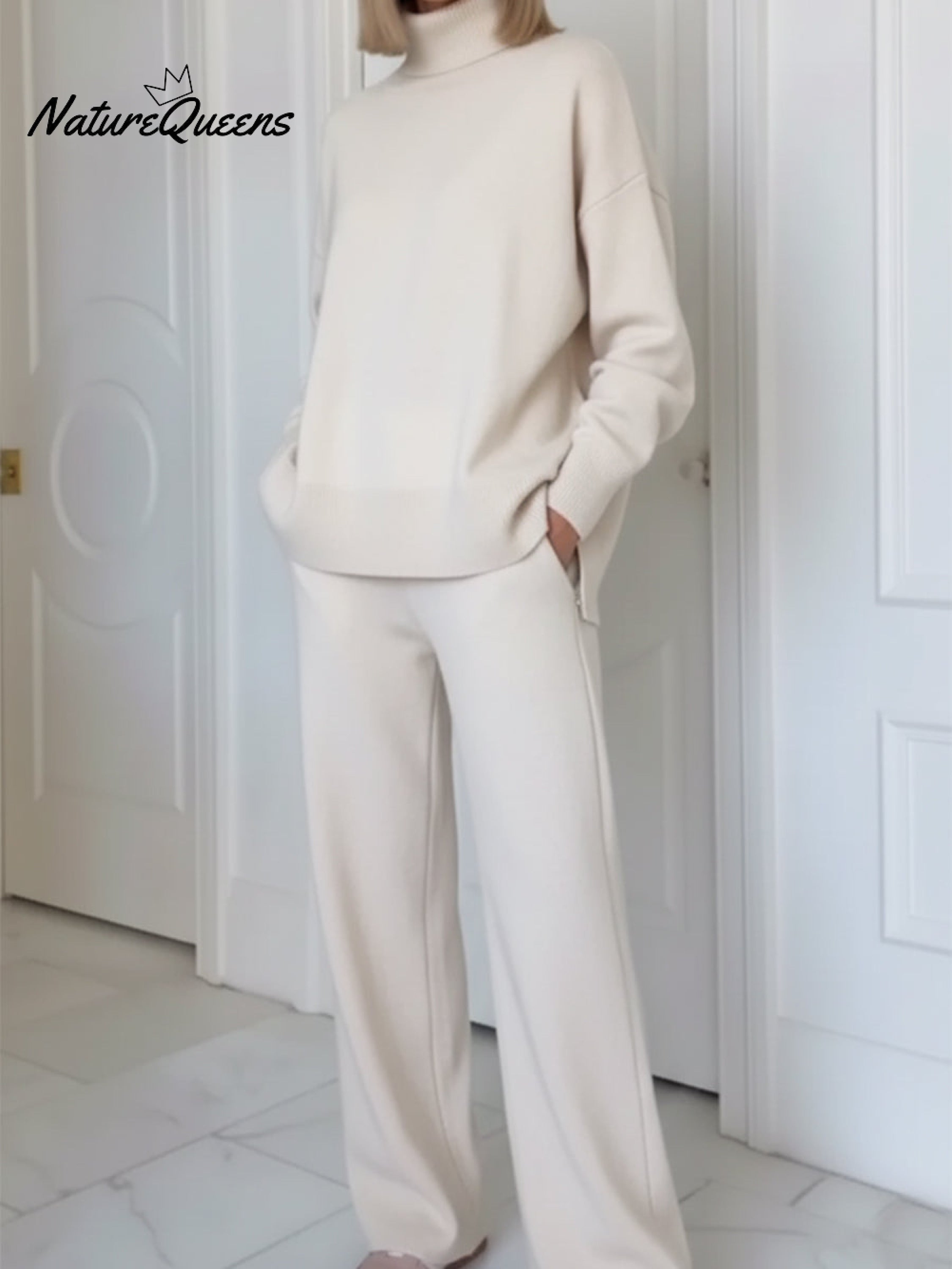 Casual Zip Two-Piece Set