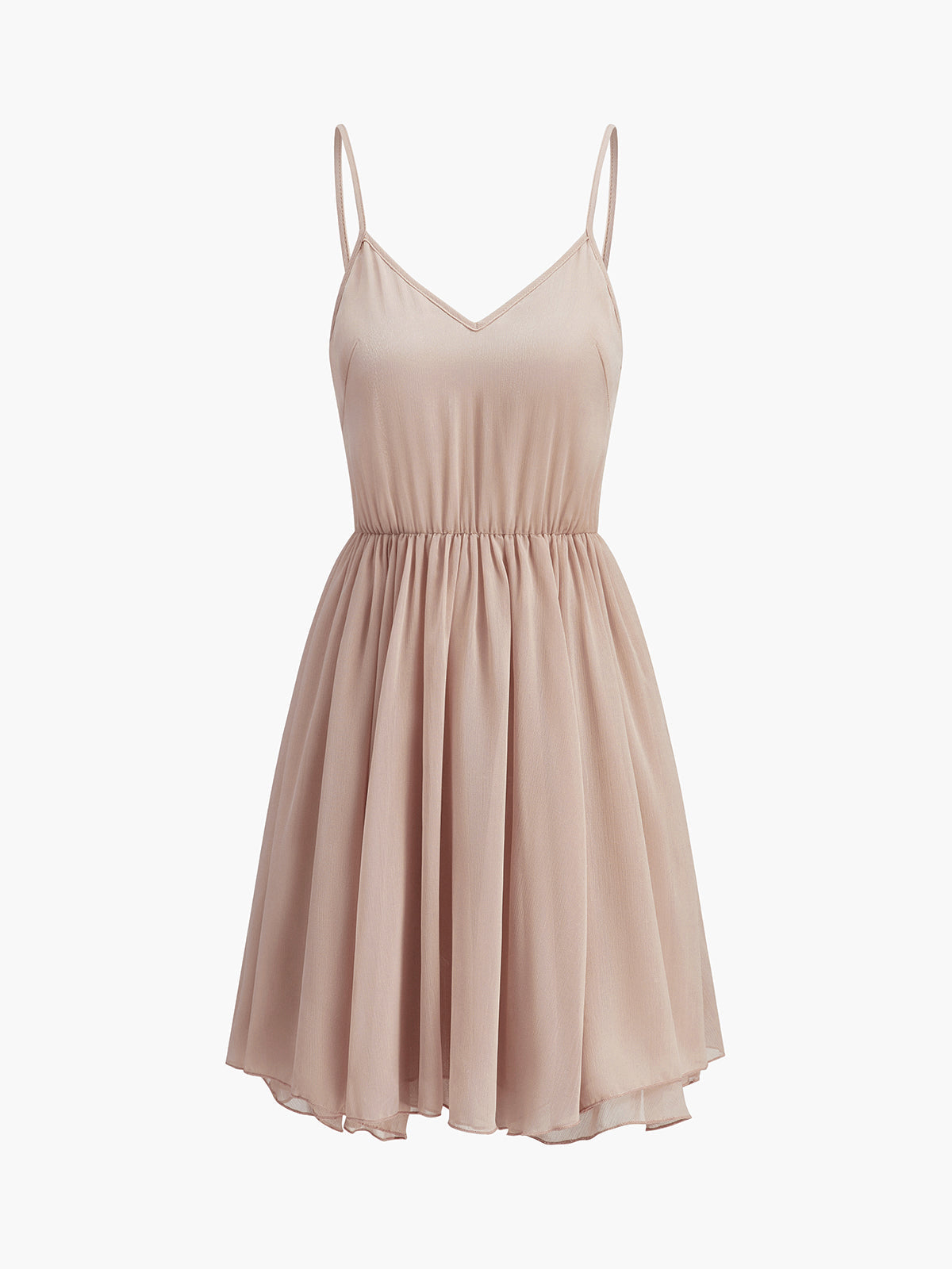 Sheer Chiffon Cape Dress