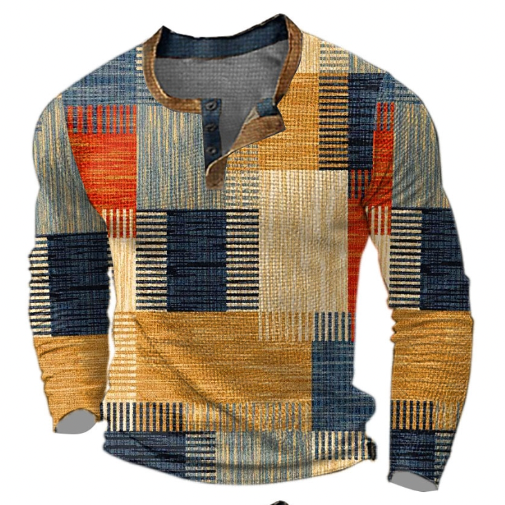 Noa™ - Stylish Shirt with Geometric Pattern