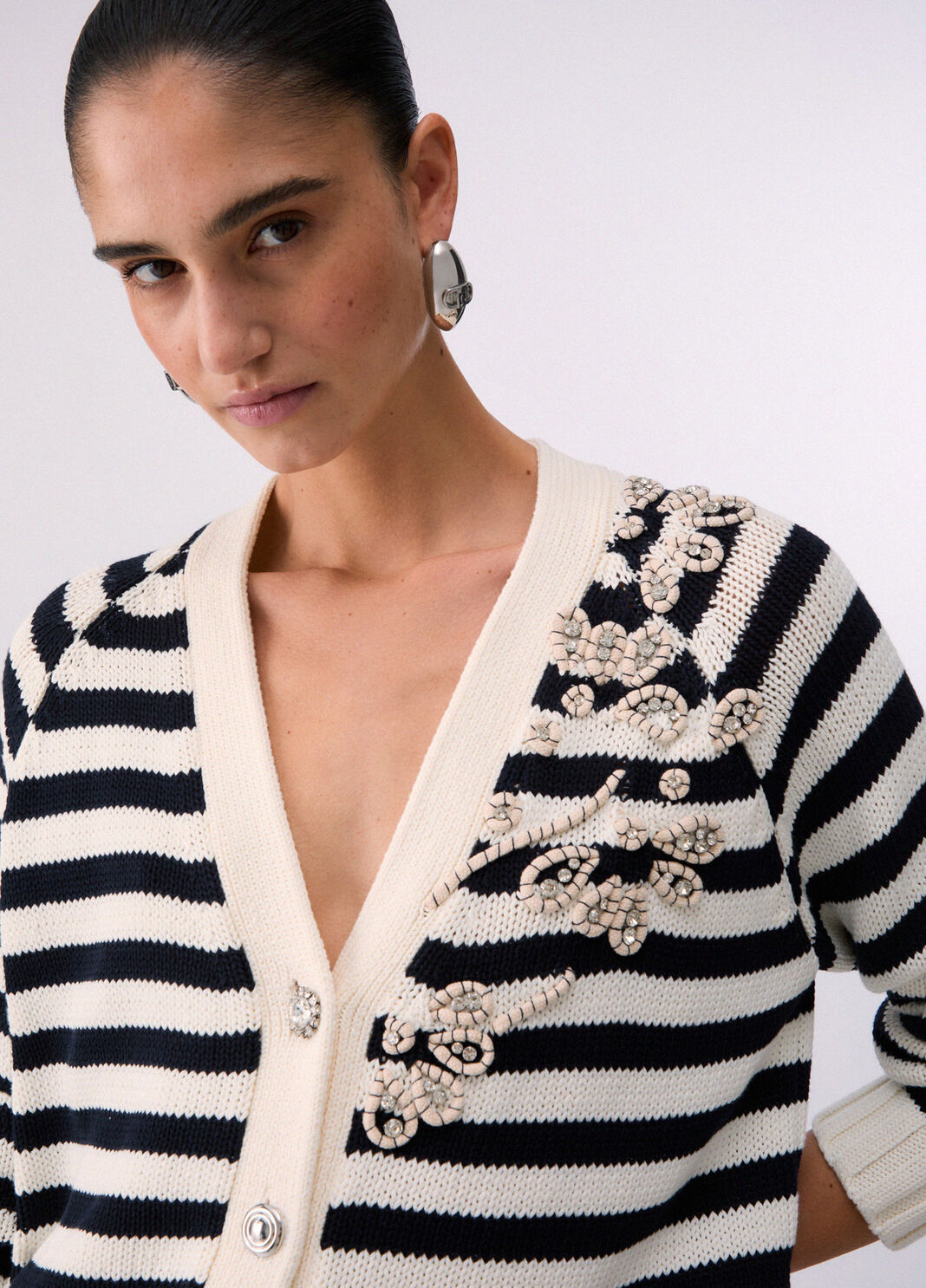 Beaded Embroidered Cardigan