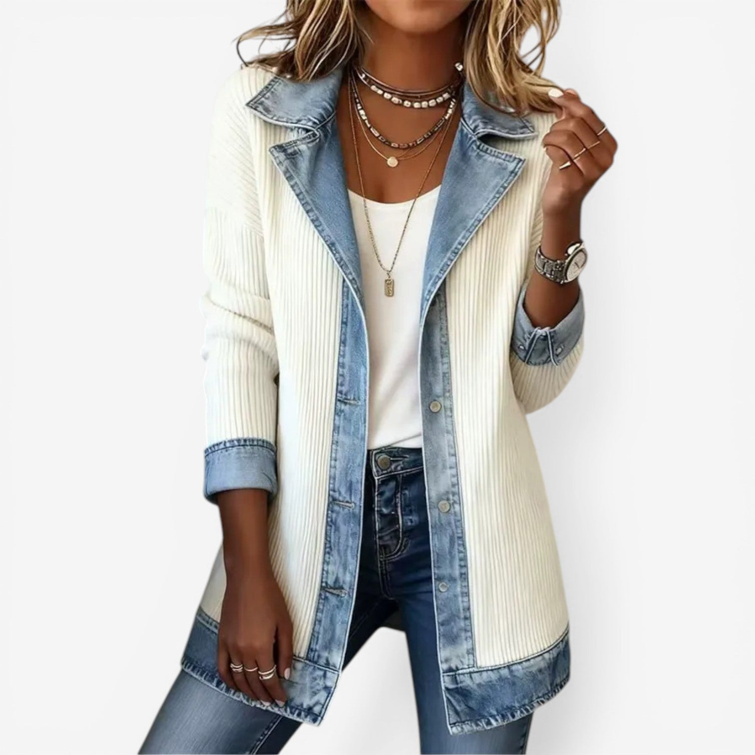 Women's Relaxed Fit Denim Blend Jacket