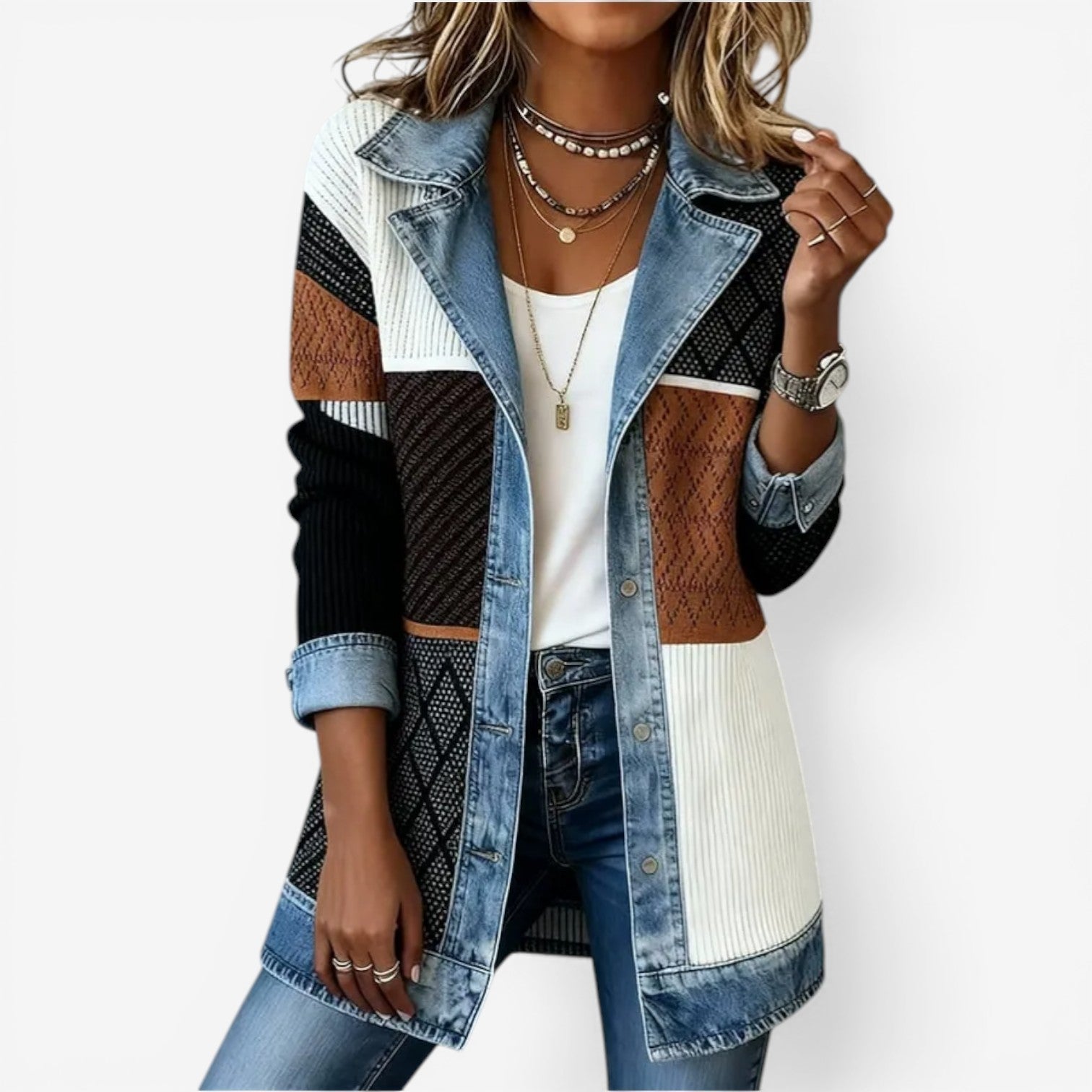 Women's Relaxed Fit Denim Blend Jacket