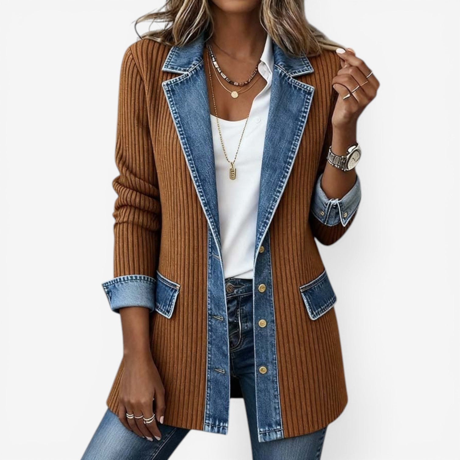 Women's Relaxed Fit Denim Blend Jacket