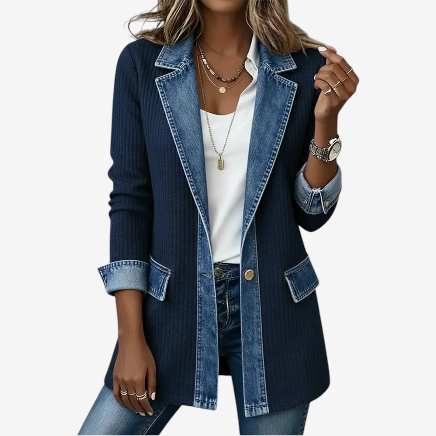 Women's Relaxed Fit Denim Blend Jacket
