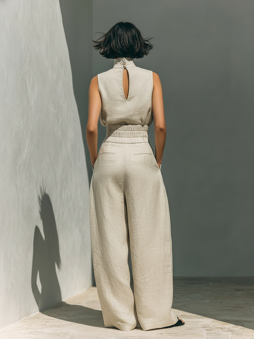 Maria - Minimalist Cotton Linen Set