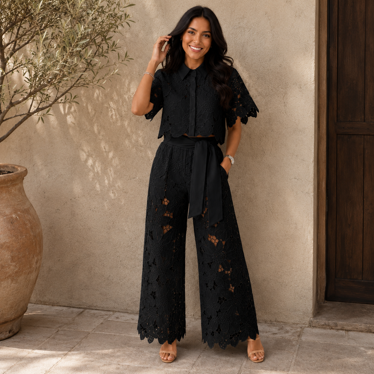 Isabella Airy Two-Piece Set