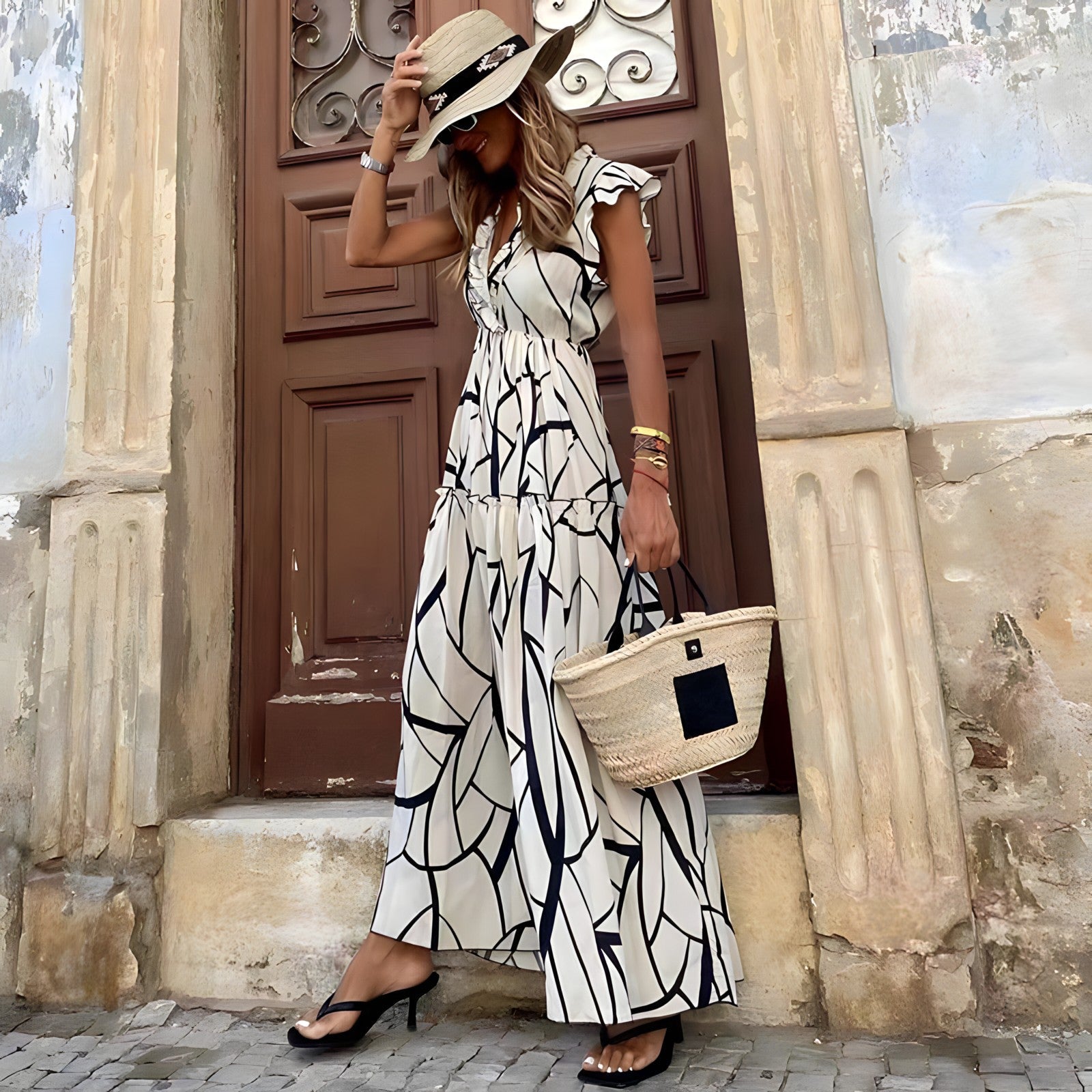 Lexi™ - Chic Floral Print Dress