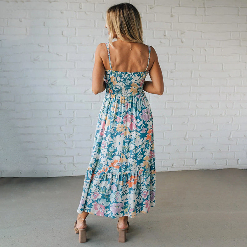 Florielle™ | Flow Strap Floral Mini Dress
