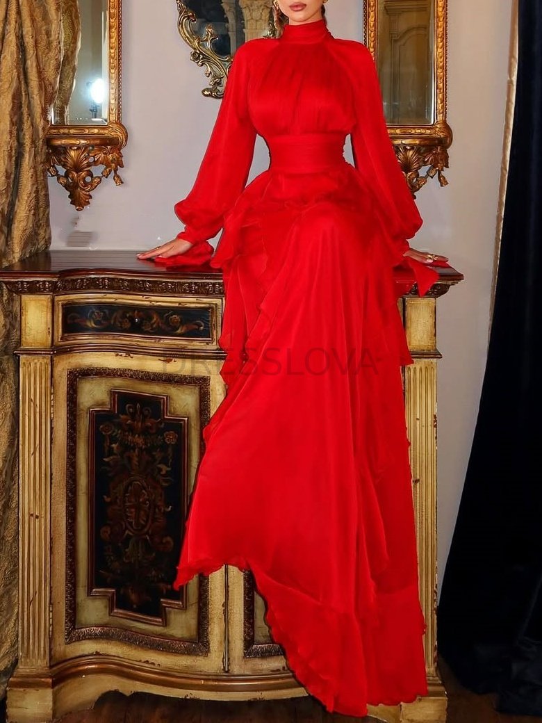 Elegant Pleated Panel Dress